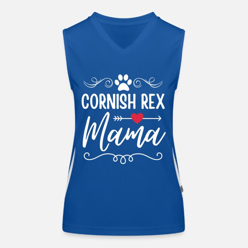 Cornish Rex Mama Funktionelles Kontrast-Tank Top für Frauen