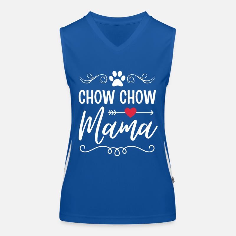 Chow Chow Mama Funktionelles Kontrast-Tank Top für Frauen
