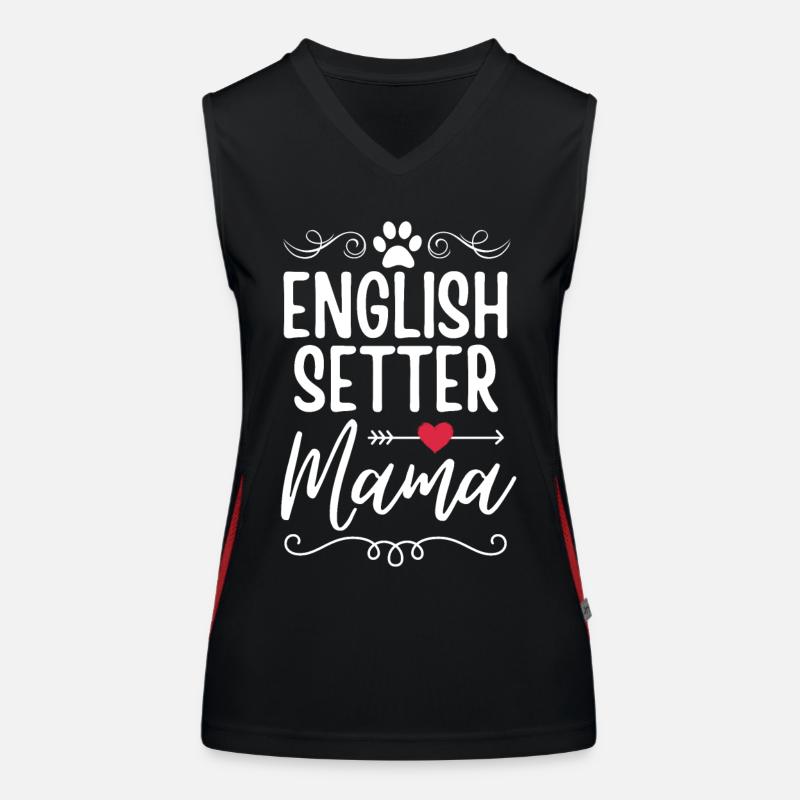 Deutsch Setter Mama Women's Functional Contrast Tank Top