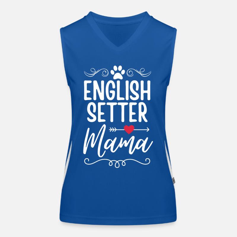 Deutsch Setter Mama Débardeur respirant contrasté Femme