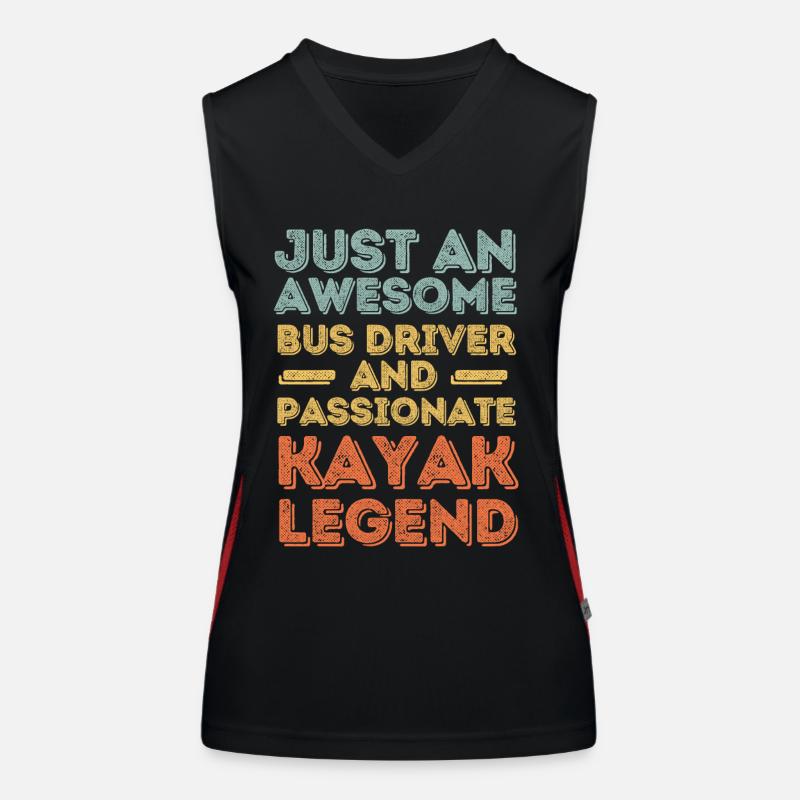 Busfahrer Kayak retro Funktionelles Kontrast-Tank Top für Frauen