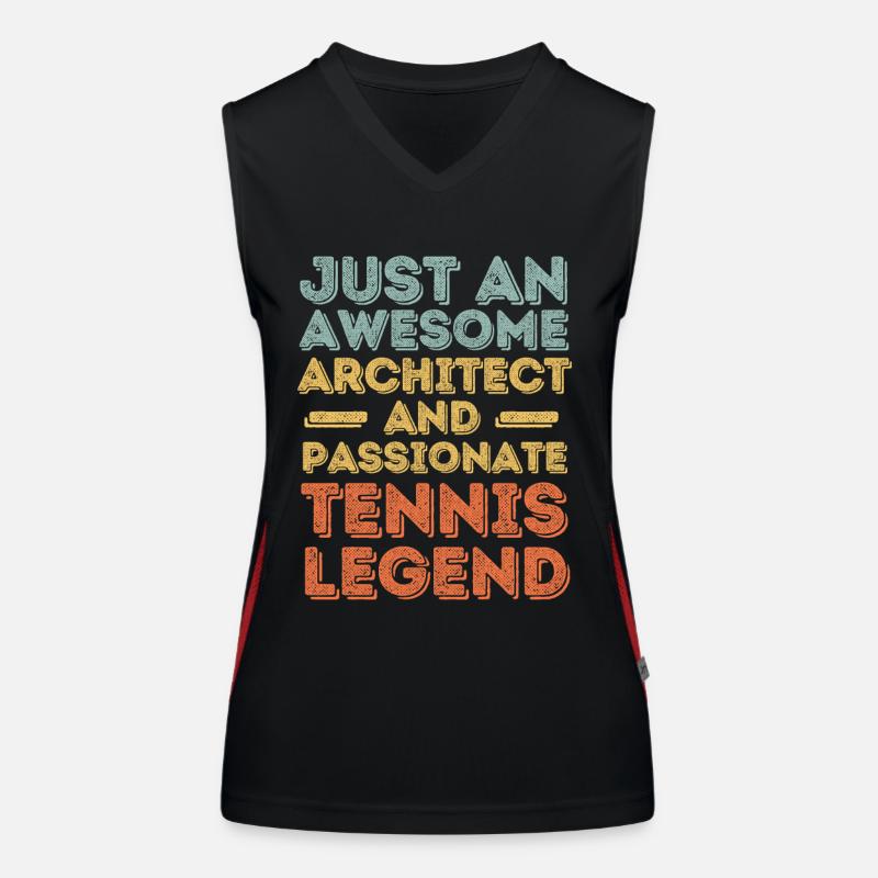 Architect Tennis retro Women's Functional Contrast Tank Top