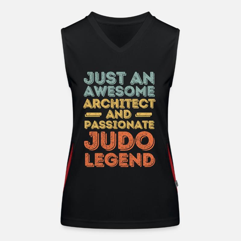 Architecte Judo rétro Débardeur respirant contrasté Femme