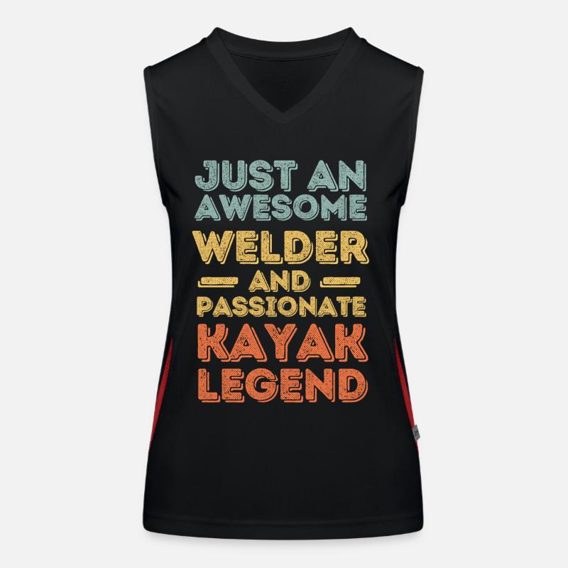 Welder Kayak retro Women's Functional Contrast Tank Top