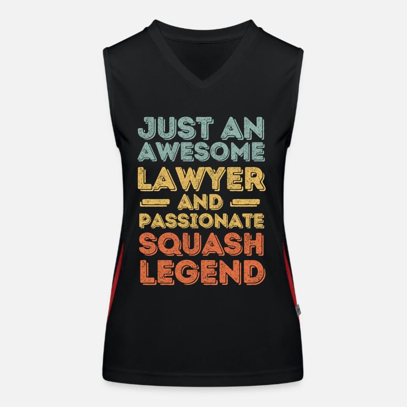 Lawyer Squash retro Women's Functional Contrast Tank Top
