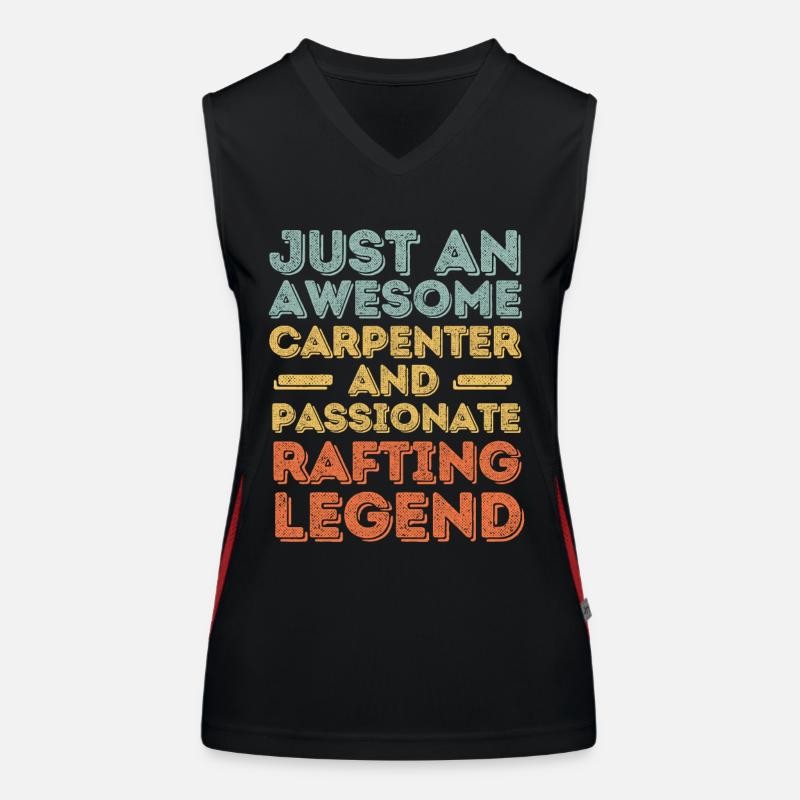 Zimmermann Rafting retro Funktionelles Kontrast-Tank Top für Frauen