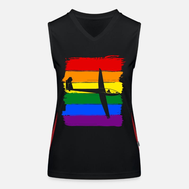 Fierté LGBT Débardeur respirant contrasté Femme
