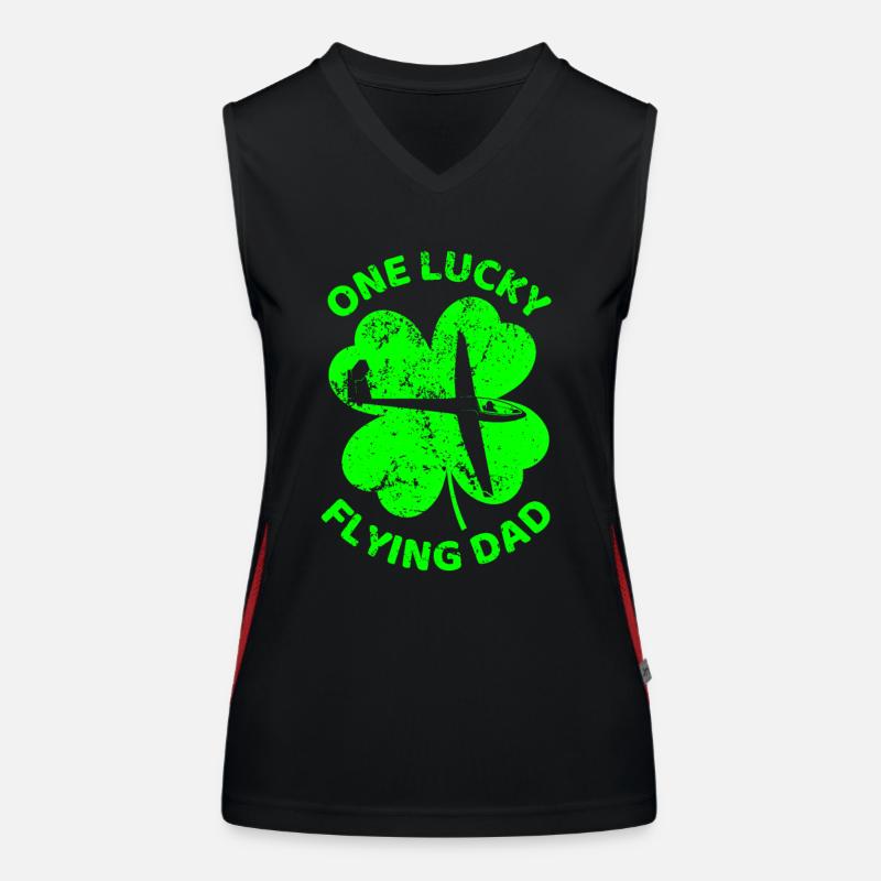 Trèfle de la Saint-Patrick Débardeur respirant contrasté Femme