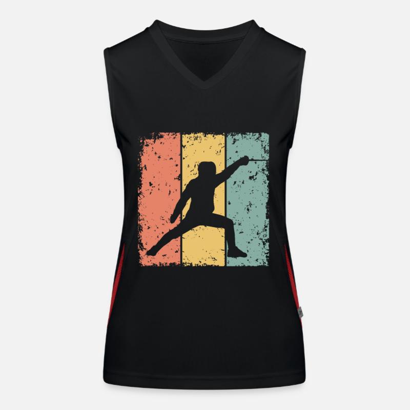 Fencing retro Women's Functional Contrast Tank Top