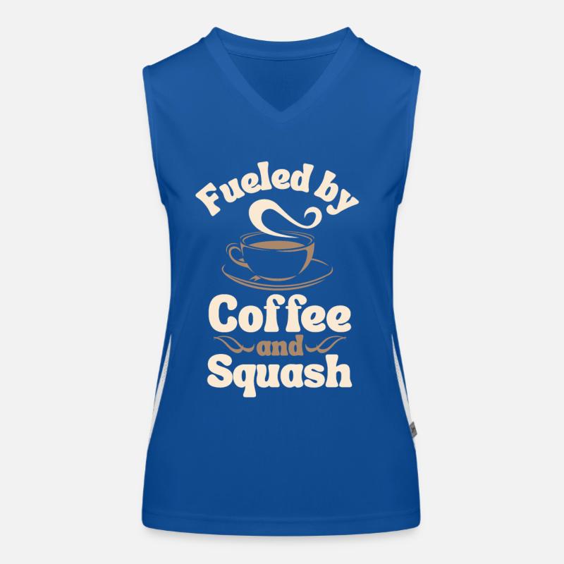 Squash Kafffee-Liebhaber Funktionelles Kontrast-Tank Top für Frauen