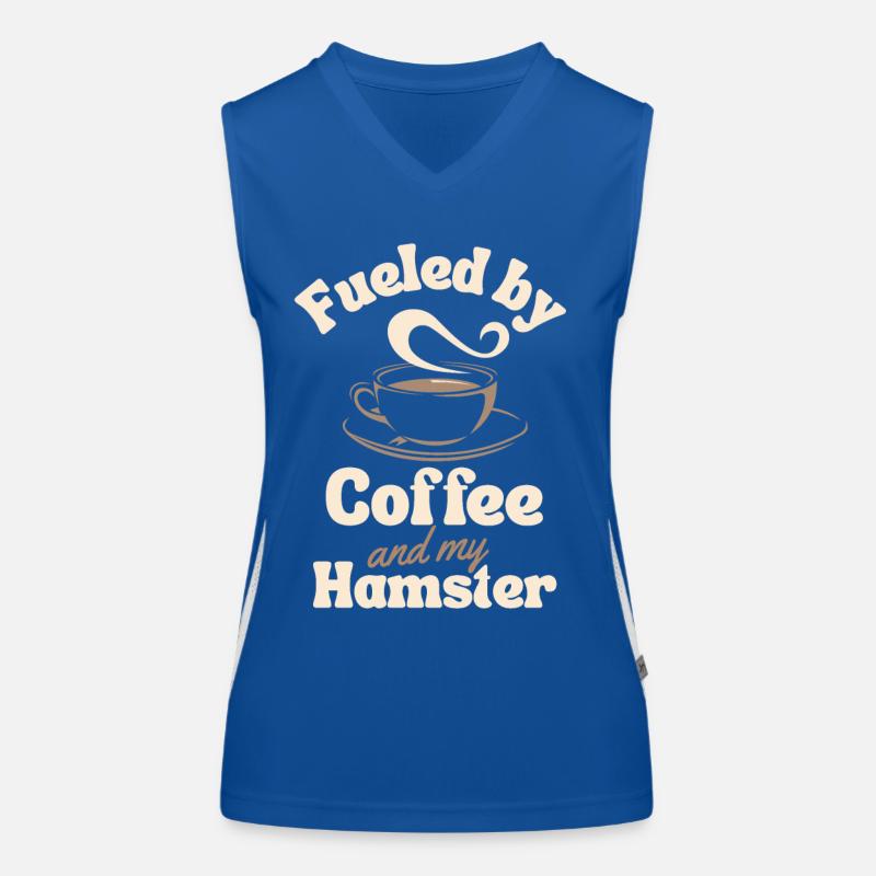 Coffee Hamster lover Women's Functional Contrast Tank Top