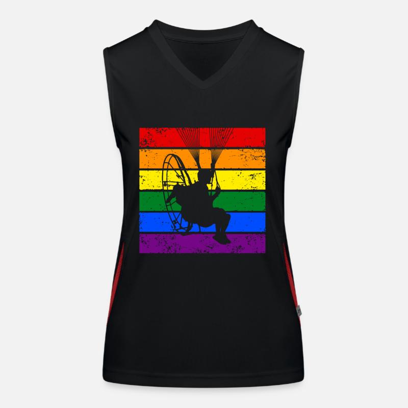 Paramoteur LGBTQ Débardeur respirant contrasté Femme