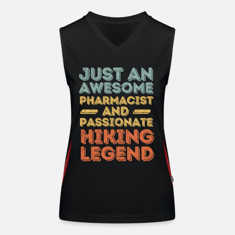 Apotheker Wanderlegende retro Funktionelles Kontrast-Tank Top für Frauen
