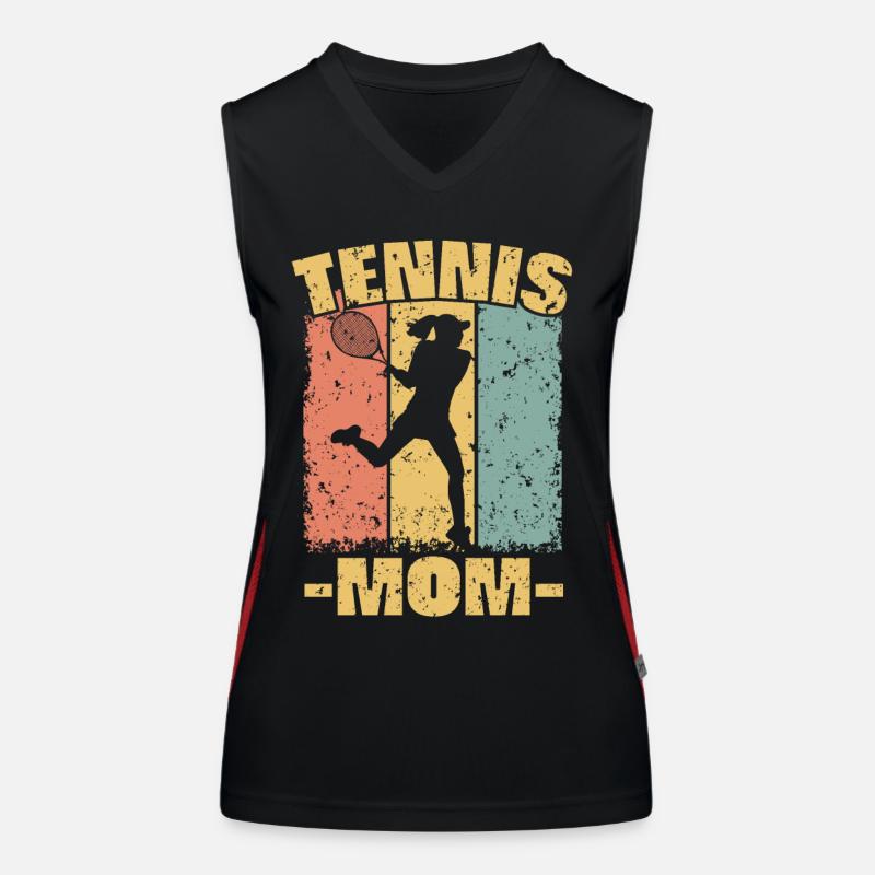 Tennis-Mutter Funktionelles Kontrast-Tank Top für Frauen