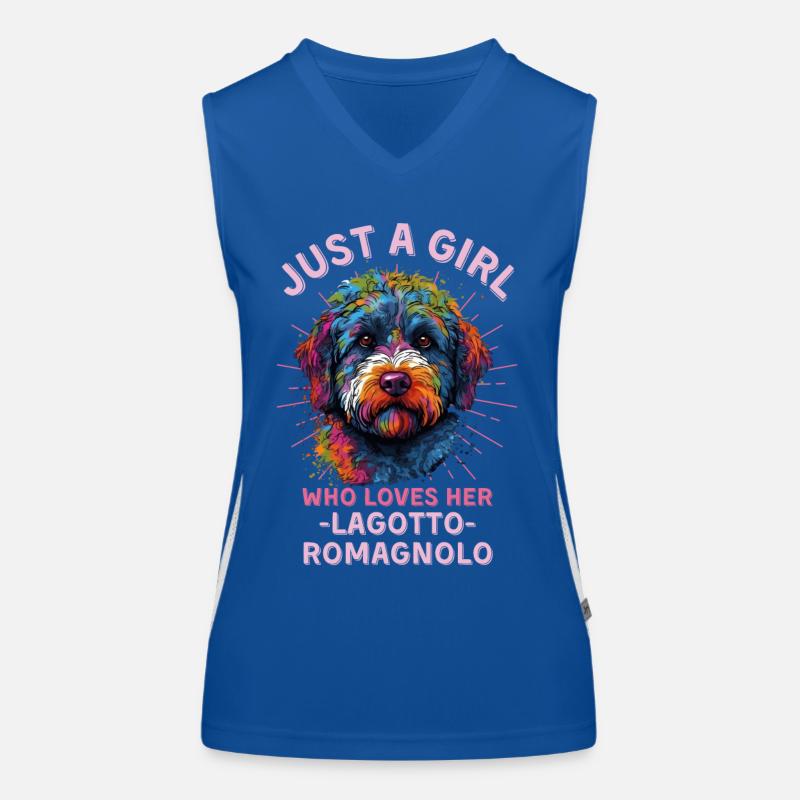 Lagotto Romagnolo Lovers Women's Functional Contrast Tank Top