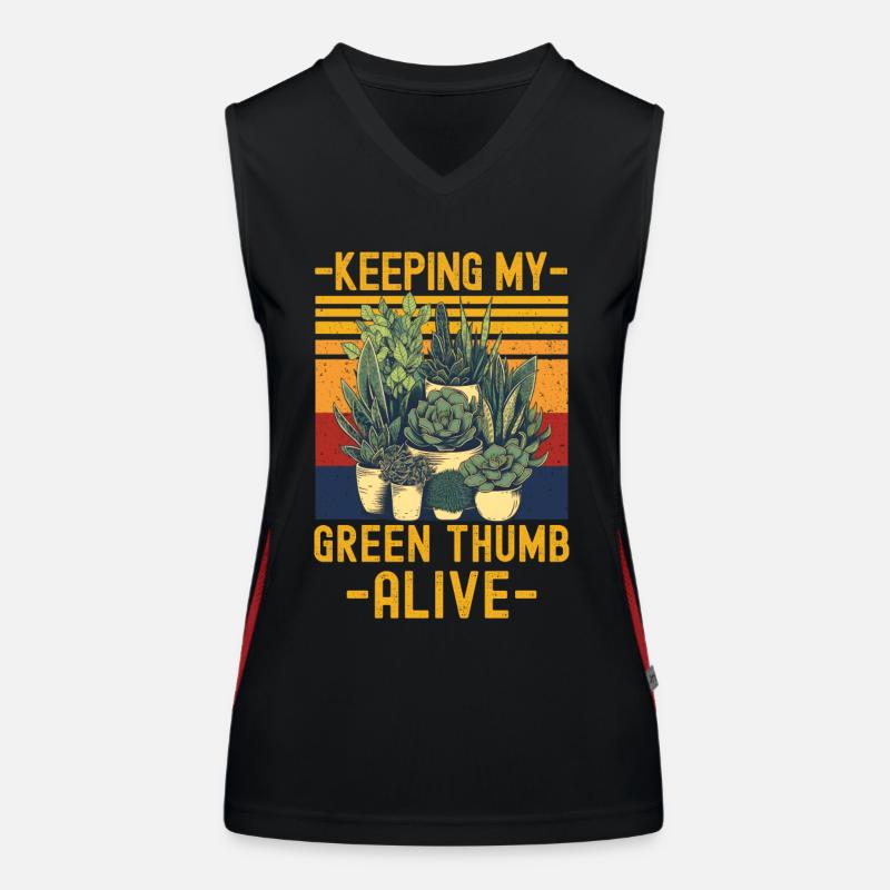 Succulents Funny Saying Women's Functional Contrast Tank Top