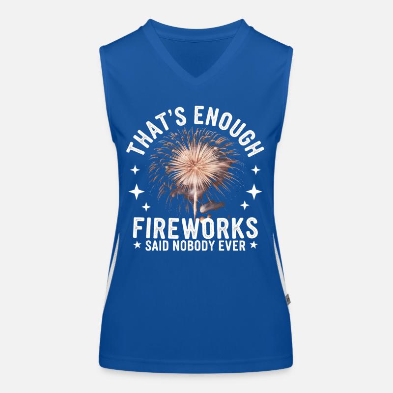 Pyrotechnie Feux d’artifice Pyrotechnie Débardeur respirant contrasté Femme