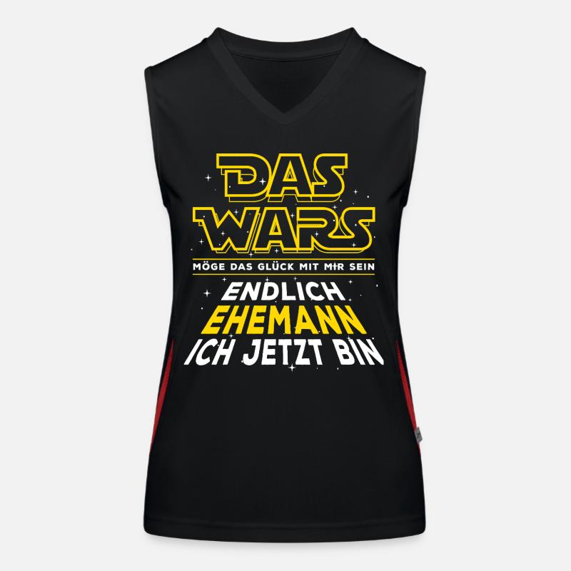 Das Wars - Endlich Ehemann ich jetzt bin. Hochzeit Funktionelles Kontrast-Tank Top für Frauen