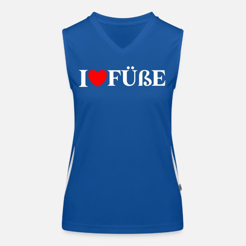 No socks allowed shield feet Women's Functional Contrast Tank Top