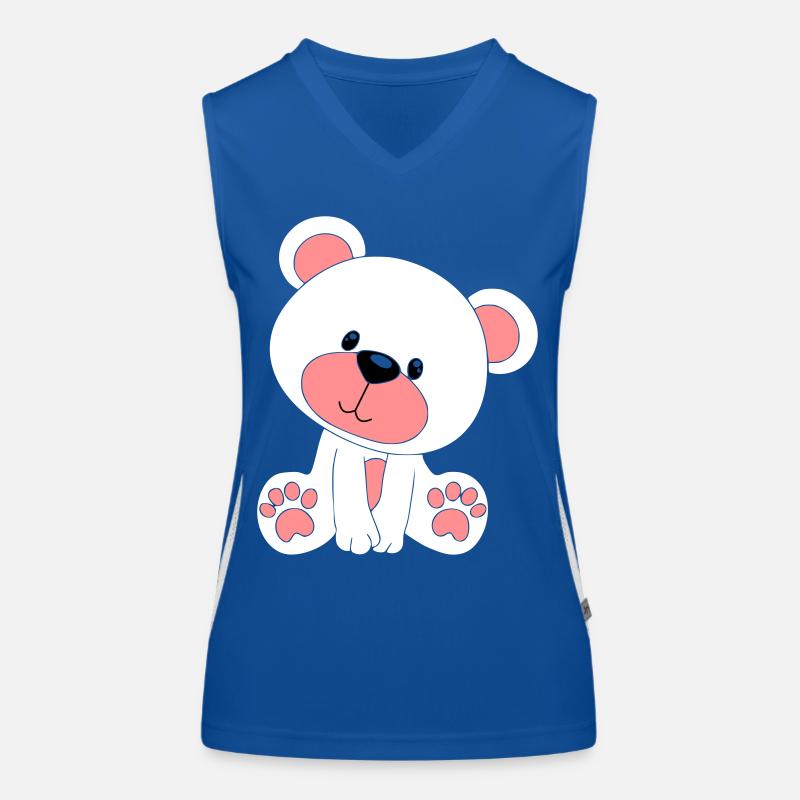 Teddybär Funktionelles Kontrast-Tank Top für Frauen