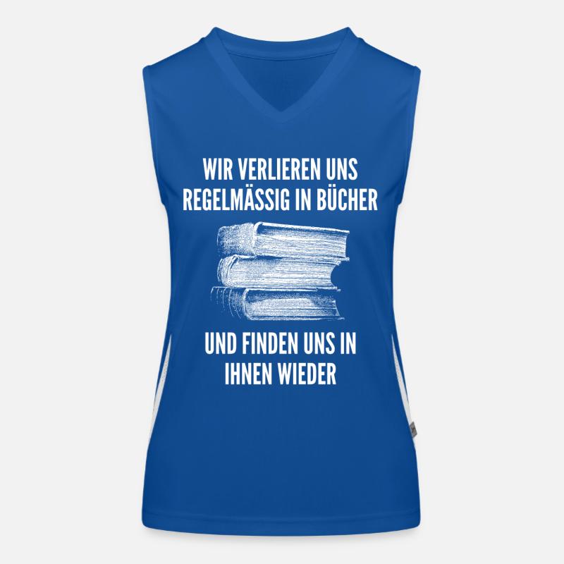 Bücher Funktionelles Kontrast-Tank Top für Frauen