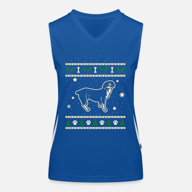 Entlebucher Weihnachtsgeschenk Funktionelles Kontrast-Tank Top für Frauen