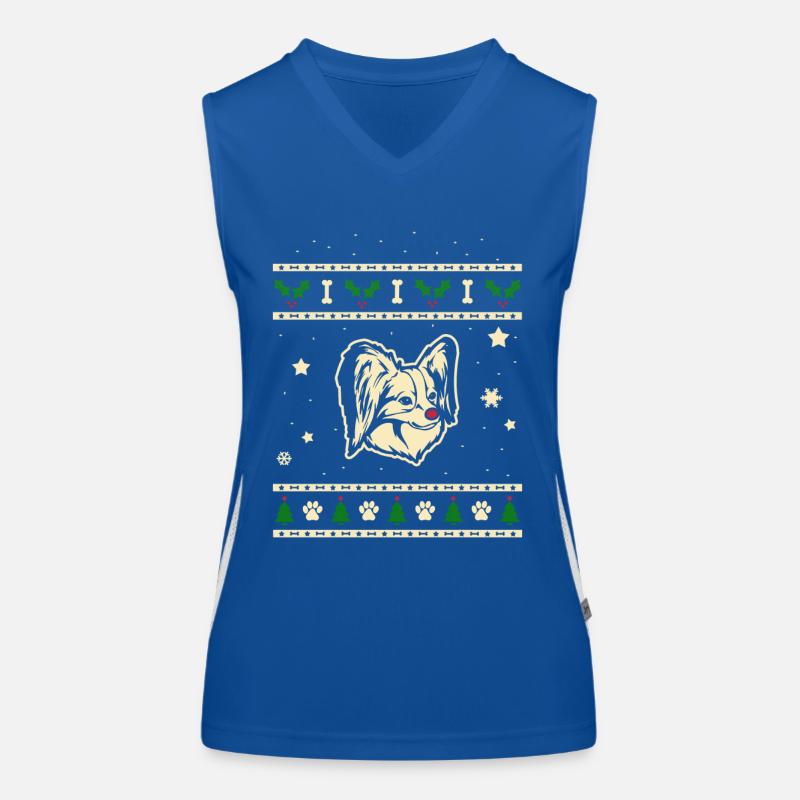 Papillon Weihnachtsgeschenk Funktionelles Kontrast-Tank Top für Frauen
