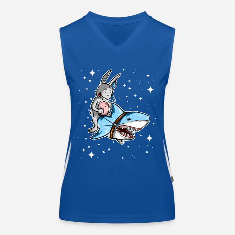 Auf zum Sharkmobil! Funktionelles Kontrast-Tank Top für Frauen