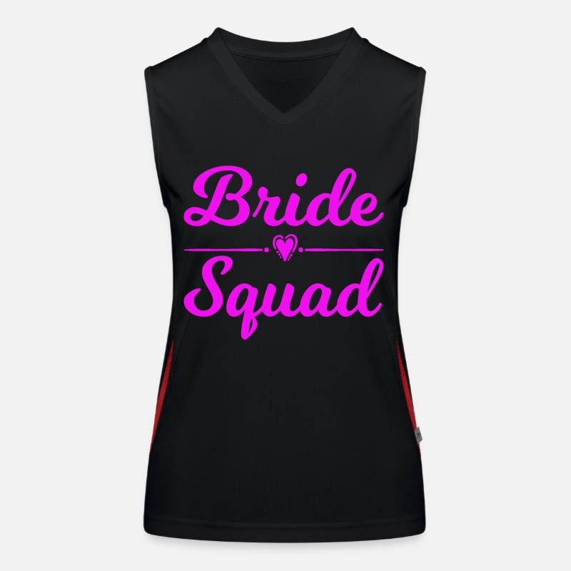 Bride Squad Team Bride Women's Functional Contrast Tank Top