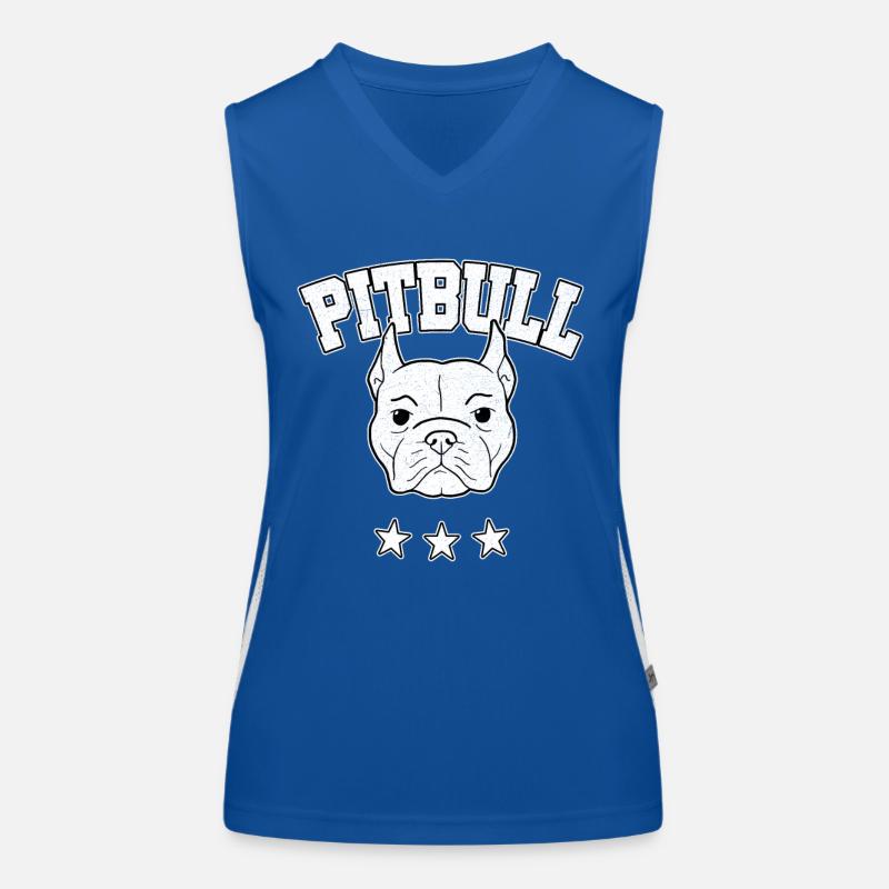 Pitbull Terrier Pittie Bully Geschenk Funktionelles Kontrast-Tank Top für Frauen