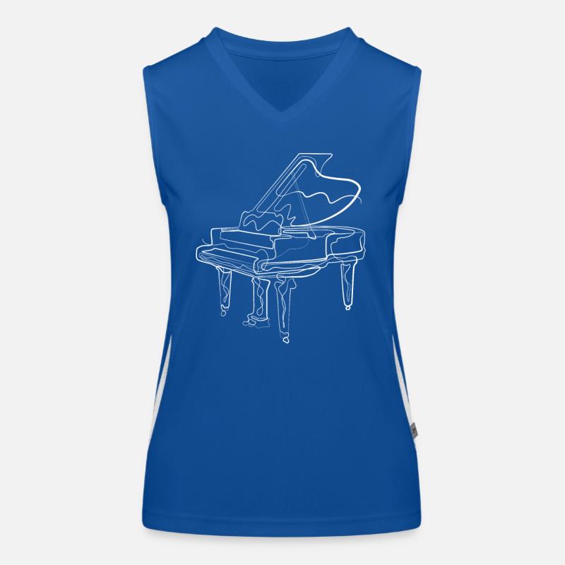 Piano Pianiste Débardeur respirant contrasté Femme