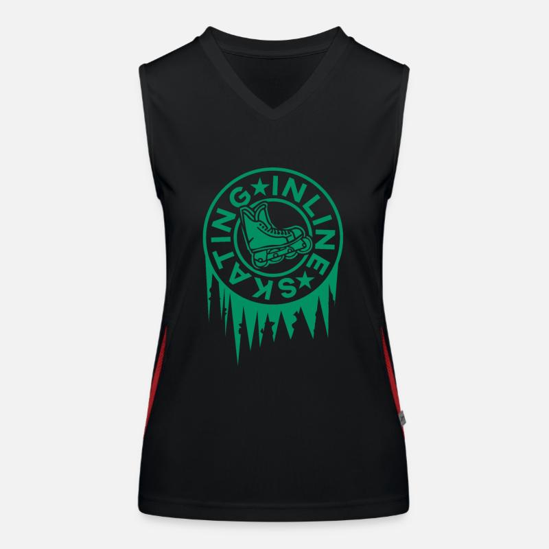 Inline Skating Funktionelles Kontrast-Tank Top für Frauen