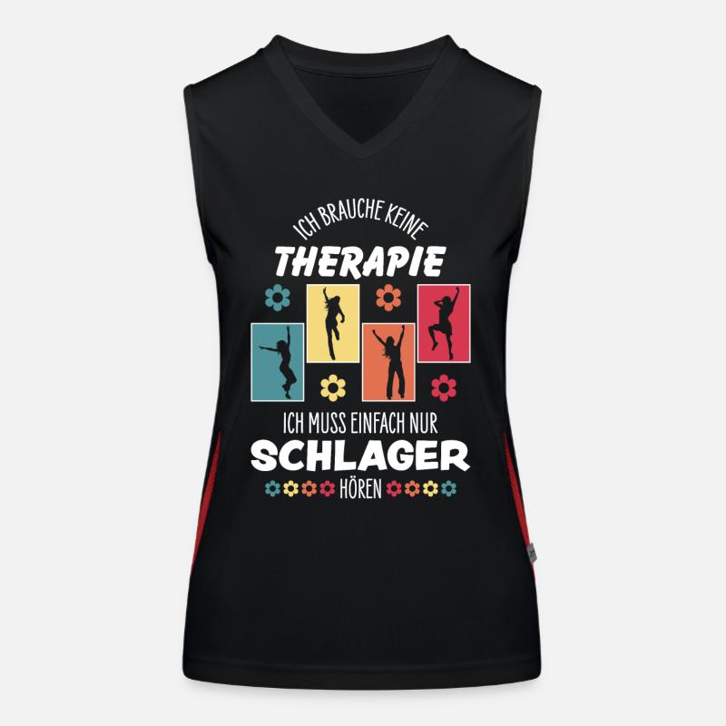 Schlager Funktionelles Kontrast-Tank Top für Frauen