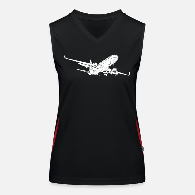 Airplane Women's Functional Contrast Tank Top