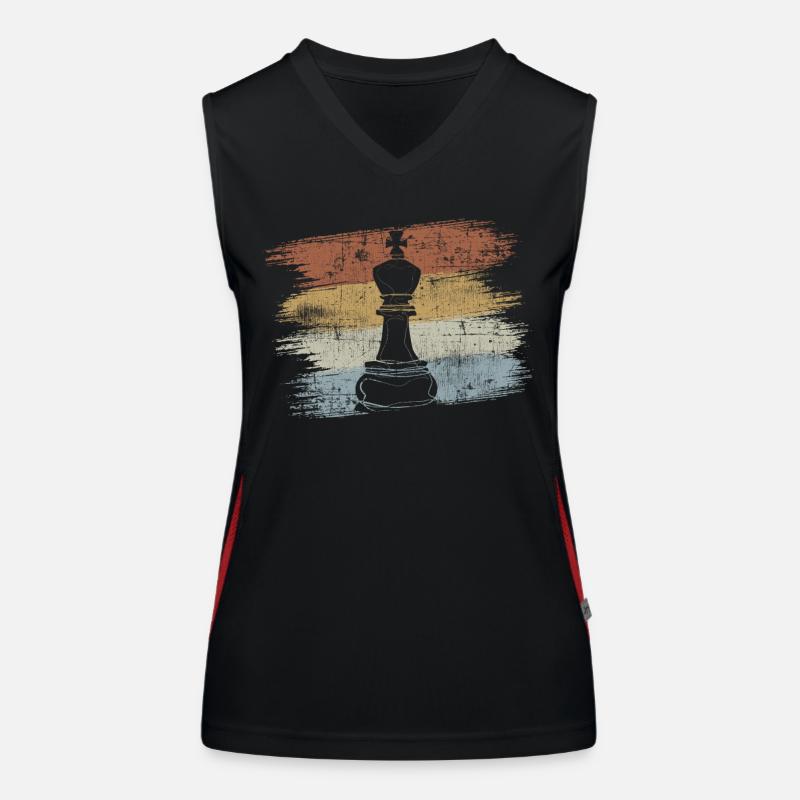 Échecs Débardeur respirant contrasté Femme