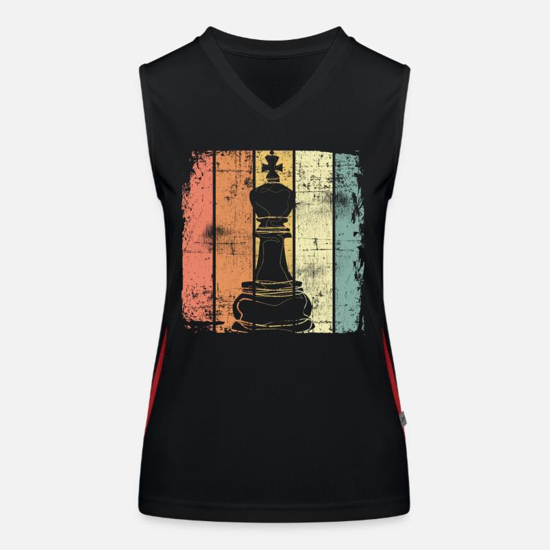 Échecs Débardeur respirant contrasté Femme