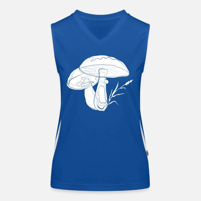 Pilze Funktionelles Kontrast-Tank Top für Frauen