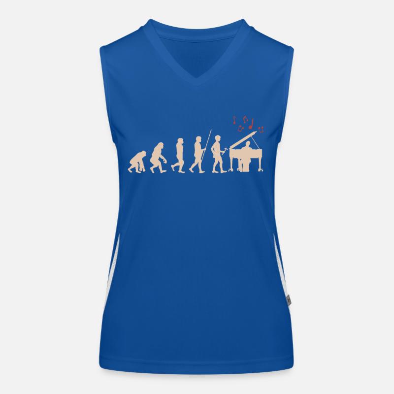 Klavier Funktionelles Kontrast-Tank Top für Frauen