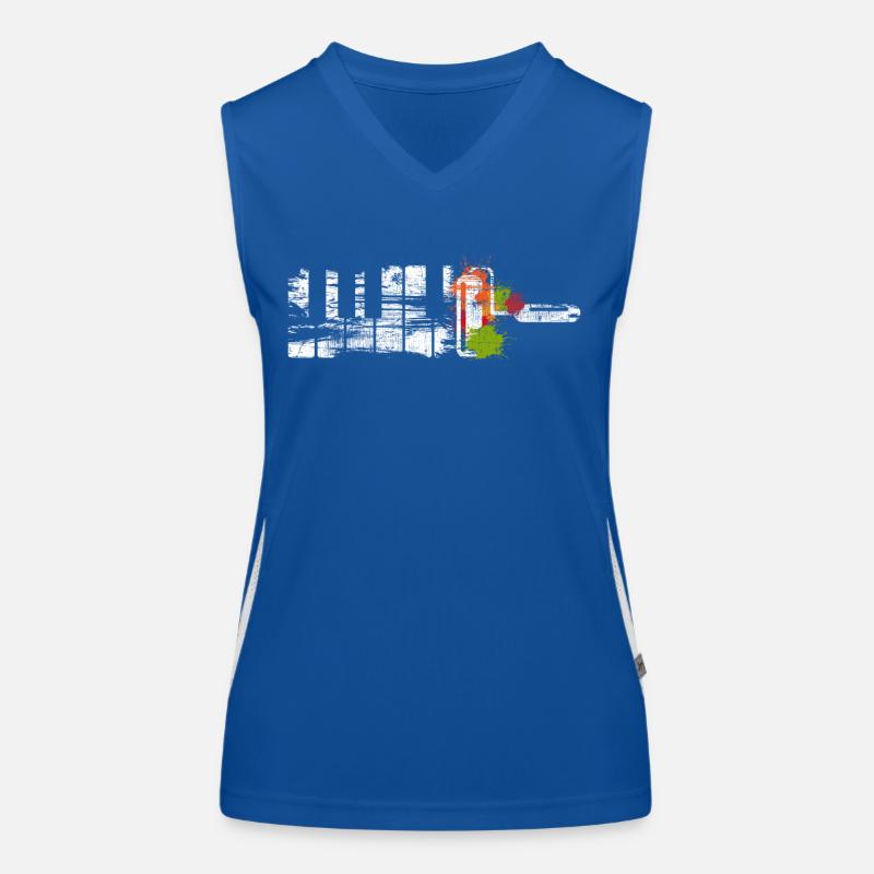 Klavier Funktionelles Kontrast-Tank Top für Frauen