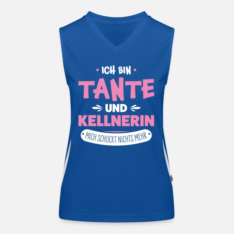 Kellnerin Funktionelles Kontrast-Tank Top für Frauen