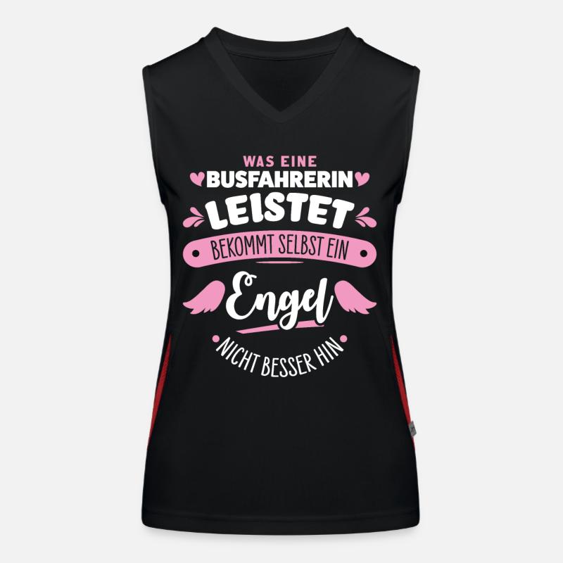 Busfahrerin Funktionelles Kontrast-Tank Top für Frauen