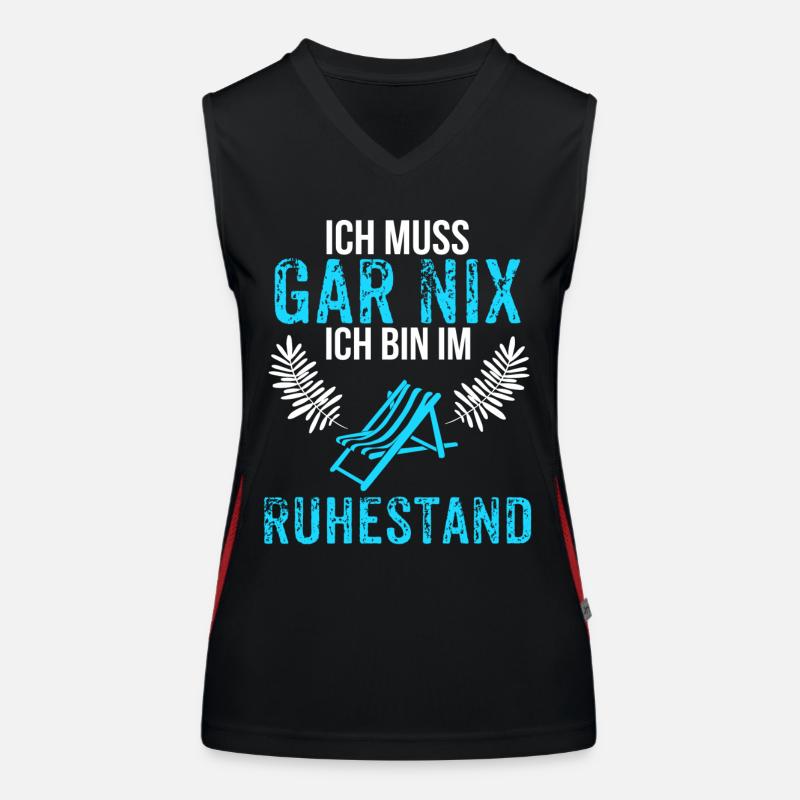 Pension pension gift retiree retirement Women's Functional Contrast Tank Top