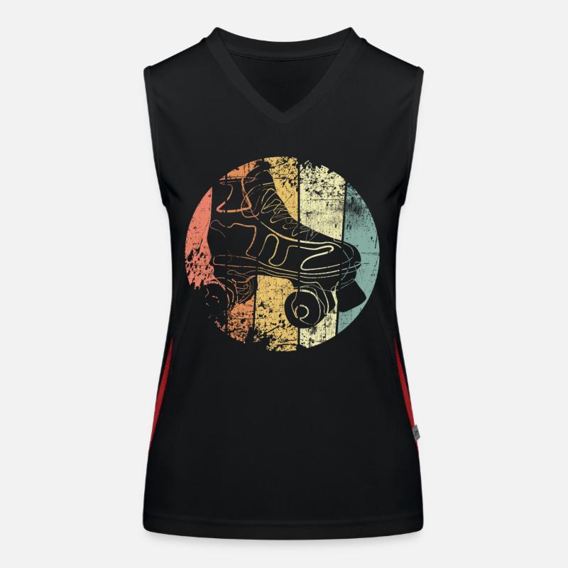Rollschuh Funktionelles Kontrast-Tank Top für Frauen