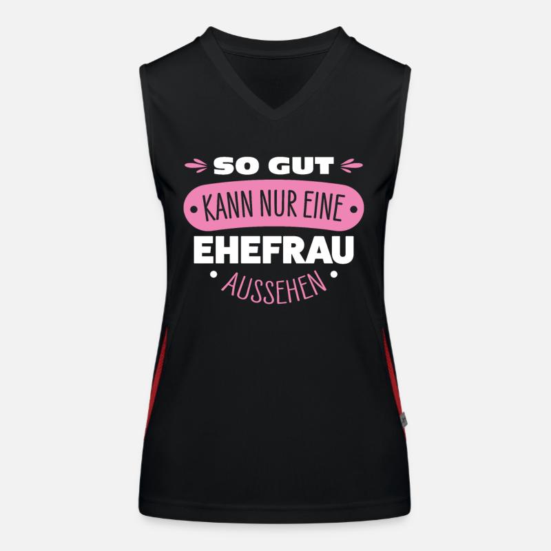 Ehefrau Funktionelles Kontrast-Tank Top für Frauen