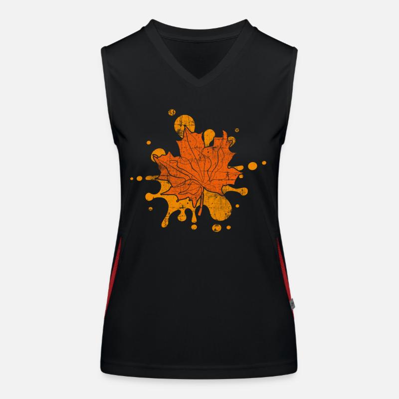 Herbst Funktionelles Kontrast-Tank Top für Frauen