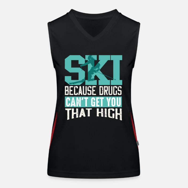 Ski Funktionelles Kontrast-Tank Top für Frauen