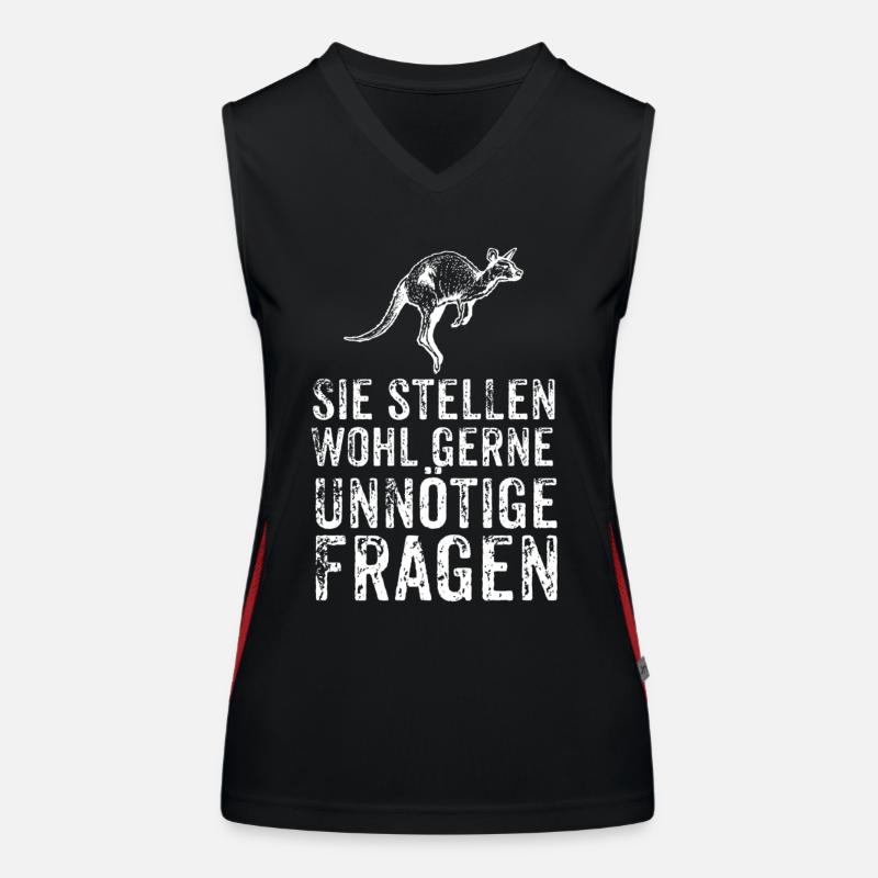 Känguru Funktionelles Kontrast-Tank Top für Frauen