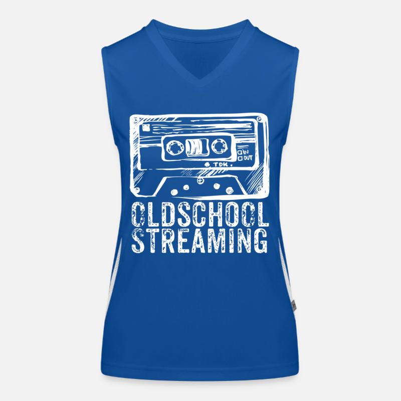 90s Oldschool Streaming Women's Functional Contrast Tank Top