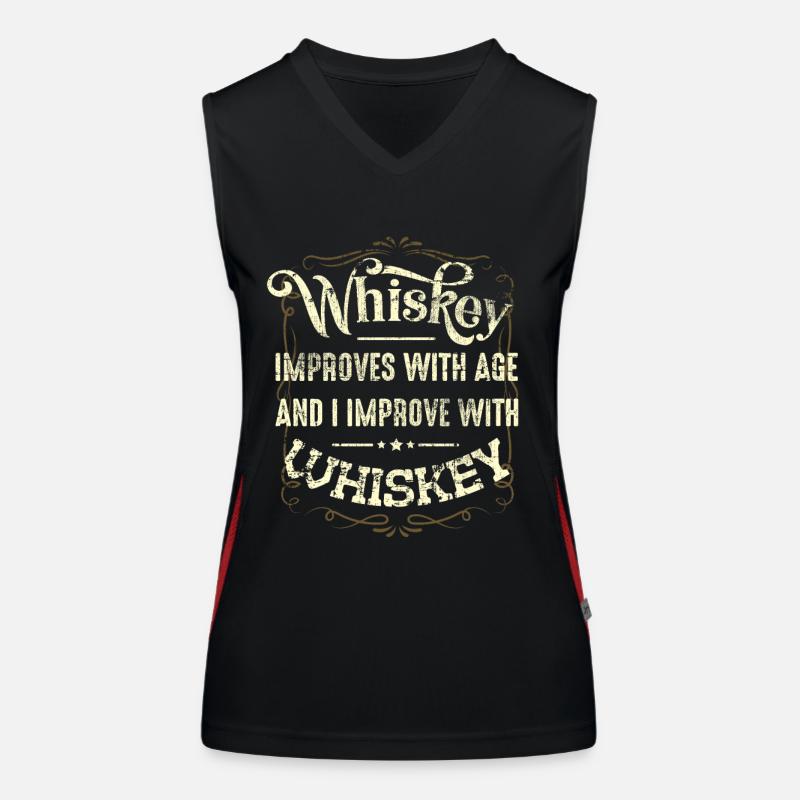 Whiskey Funktionelles Kontrast-Tank Top für Frauen