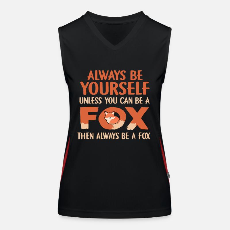 Fuchs Funktionelles Kontrast-Tank Top für Frauen